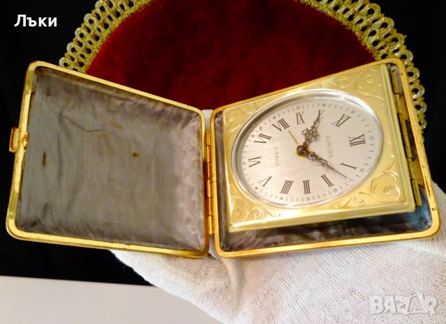Механичен часовник Europa,настолен,туристически. , снимка 8 - Антикварни и старинни предмети - 42504632