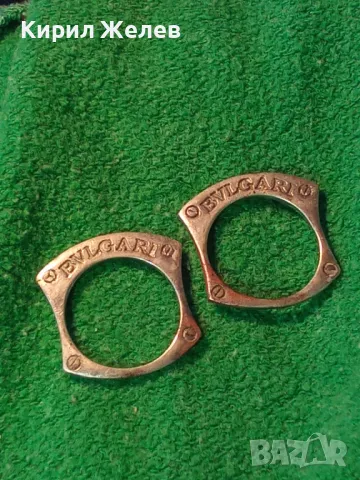 BVLGARI 2 СРЕБЪРНИ ЕЛЕМЕНТА СРЕБРО 925 от БУТИКОВО СРЕБЪРНО БИЖУ на БУЛГАРИ 38035, снимка 15 - Други - 48954228