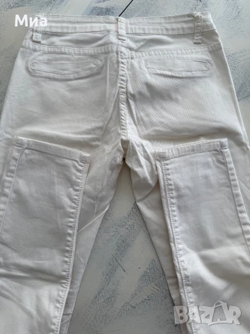 Бял дамски панталон, слим The Water Jeans, снимка 4 - Панталони - 50848592