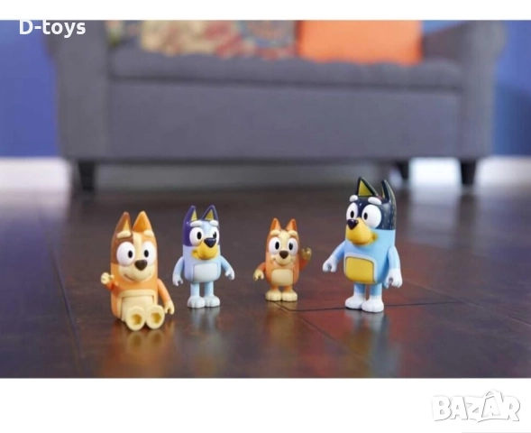 Блуи фигурки- цялото семейство - Disney Bluye family, снимка 4 - Фигурки - 51536221