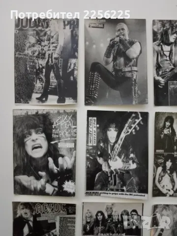 ЛОТ стари картички на метъл групи (лот18), снимка 5 - Колекции - 49880205