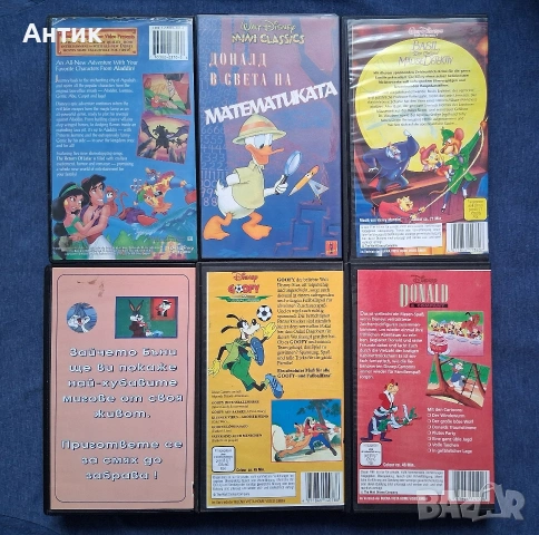 Лот Видеокасети VHS Чип и Дейл Гуфи и Сие Футболна Треска Базил Песента на Брястовата Гора , снимка 3 - Други жанрове - 54026050