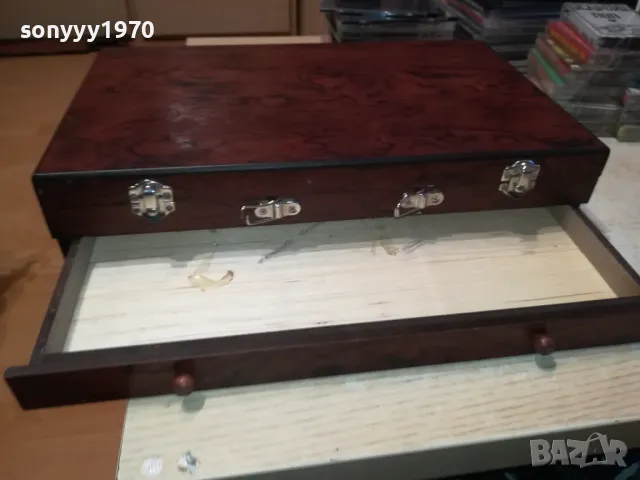 КРАСИВА ДЪРВЕНА КУТИЯ С КАПАК И ЧЕКМЕДЖЕ 1205252001LCHERY, снимка 7 - Антикварни и старинни предмети - 50258934