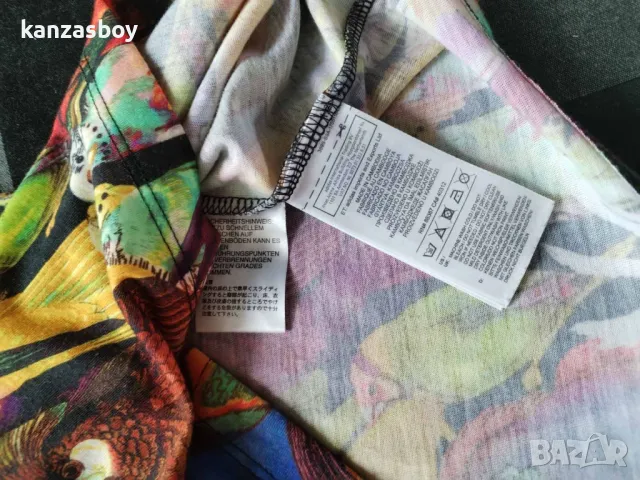 adidas Originals X Farm Passaredo T-Shirt - страхотна дамска тениска КАТО НОВА Л, снимка 10 - Тениски - 49653141