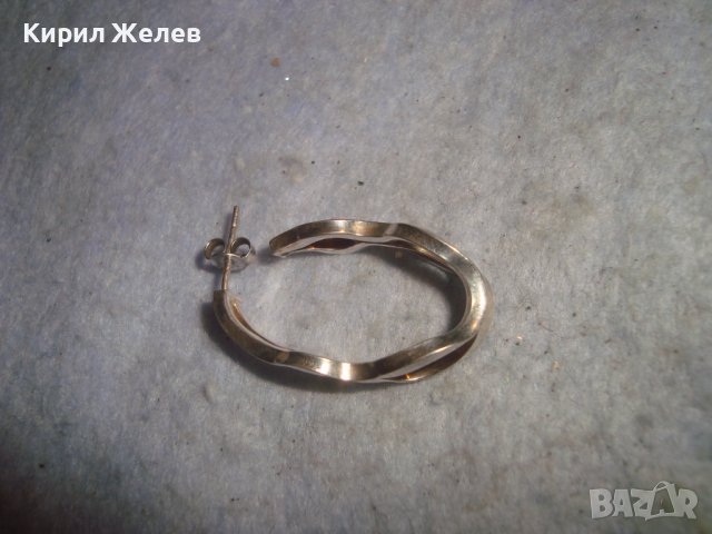КРАСИВА АРТ СРЕБЪРНА ОБЕЦА СРЕБРО 925 МАЙСТОРСКА ХУДОЖЕСТВЕНА ИЗРАБОТКА 27566, снимка 4 - Обеци - 36776383