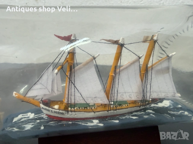 Декоративна бутилка с кораб №8073, снимка 3 - Антикварни и старинни предмети - 54064447