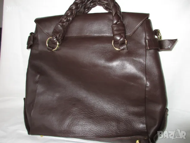 Естествена кожа на BELLA MILLA -ITALY  голяма дамска чанта, снимка 3 - Чанти - 49719103