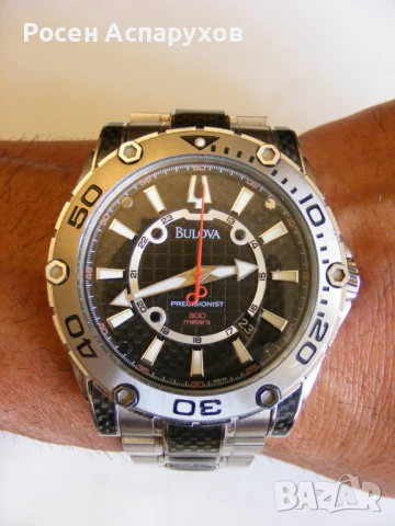 Bulova Precisionist Champlain Watch 300 Meters Carbon, снимка 4 - Мъжки - 51118261