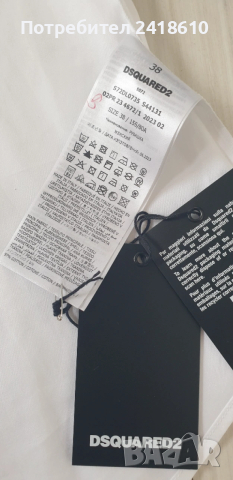 DSQUARED2 Italy , Cotton Womens Size 38 -  S НОВО ! ОРИГИНАЛ! Дамска Риза!, снимка 7 - Ризи - 53373327