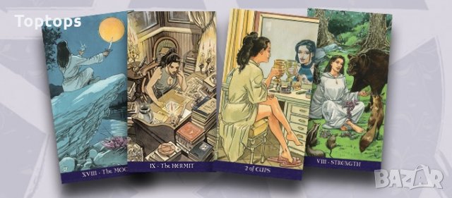 78 съвременни таро карти: Urban Tarot & Pagan Tarot & Spacious Tarot, снимка 10 - Други игри - 33814085