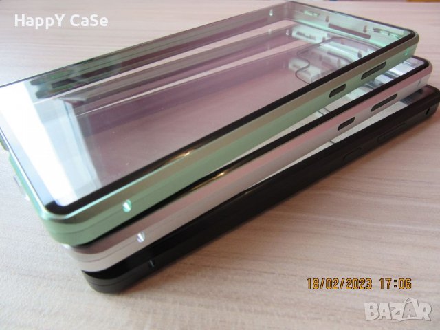 Samsung Galaxy S23 Ultra / S23+ / S23 / Двоен 360 градуса магнитен кейс калъф, снимка 12 - Калъфи, кейсове - 39594211