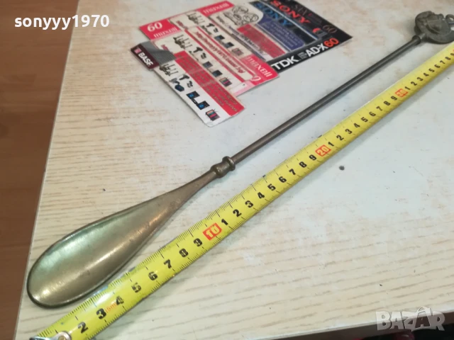 обувалка с кон-45см мед/месинг-внос swiss 0306251633, снимка 5 - Други ценни предмети - 50536531