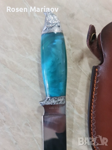 Ръчно изработен нож от стомана 65×13 инструментална скалпелна стомана руска ножът е закален на 56 / , снимка 17 - Ножове - 53174561