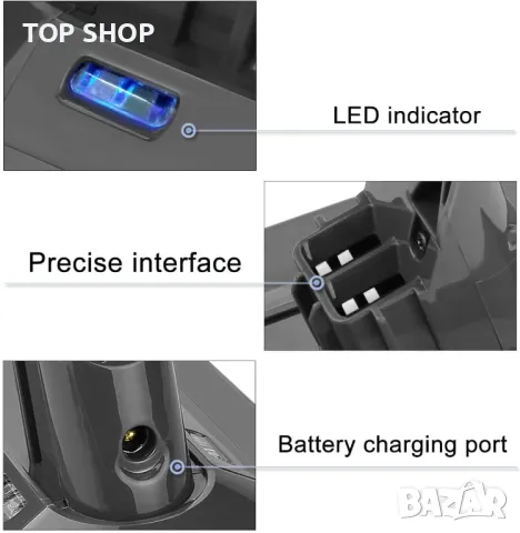 Батерия и филтри за Dyson V8 4.5Ah 21.6V за батерия Dyson V8, снимка 6 - Прахосмукачки - 49156968