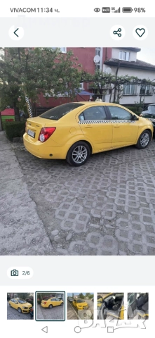 Шевтолет авео такси с газ 1.6 16 V, снимка 2 - Автомобили и джипове - 51976748