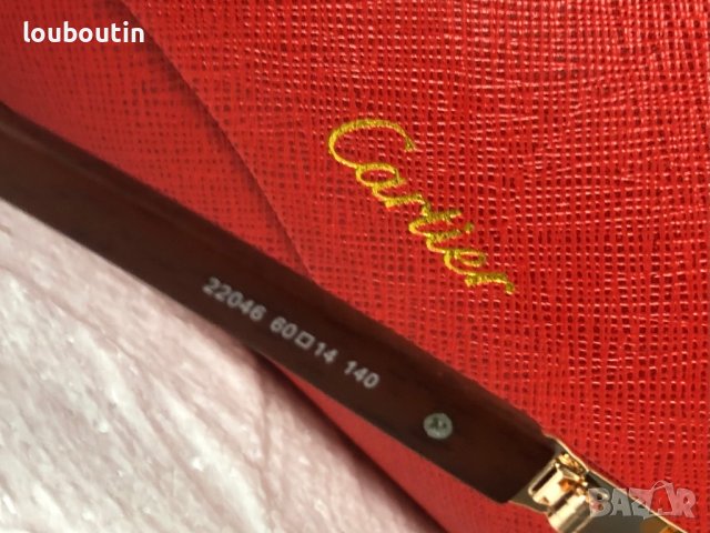 Cartier висок клас мъжки слънчеви очила с дървени дръжки, снимка 12 - Слънчеви и диоптрични очила - 42814317