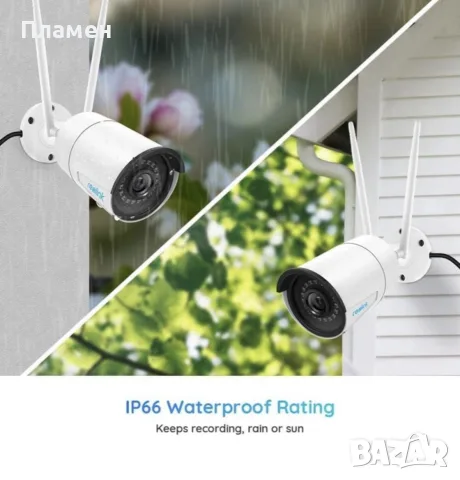 Reolink RLC 410W 4MP 2K WiFi IP камера с нощно виждане 30 м, снимка 8 - IP камери - 56243694