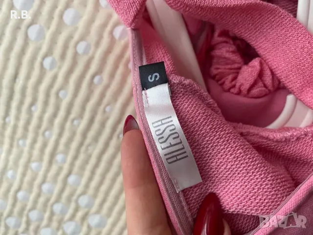 1st Impression By Alessa Пуловер - Розов, S размер, снимка 8 - Блузи с дълъг ръкав и пуловери - 47813717