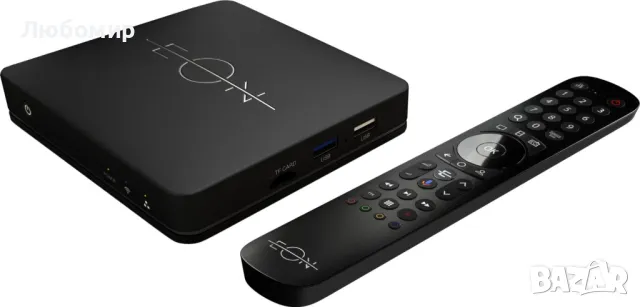 Приемник на EON 4к с инсталирани програми за телевизия, филми, ютуб и т.н.