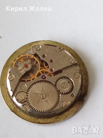 Механизъм с циферблат от стар ръчен часовник 48214, снимка 3 - Мъжки - 52252591