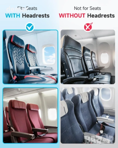 Възглавница за пътуване Umisleep с маска за очи и чанта за носене, черна, снимка 7 - Други стоки за дома - 54049492