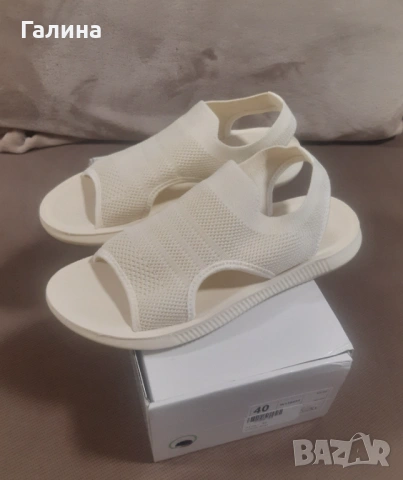 Дамски текстилни сандали , снимка 4 - Сандали - 54105350