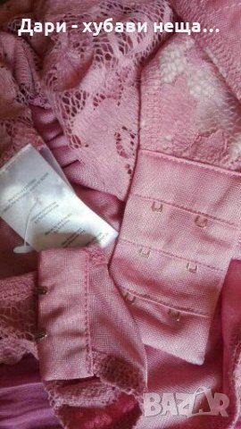 Розово дантелено боди👗🍀M/L,L👗🍀арт.2087, снимка 11 - Корсети, бюстиета, топове - 33703495