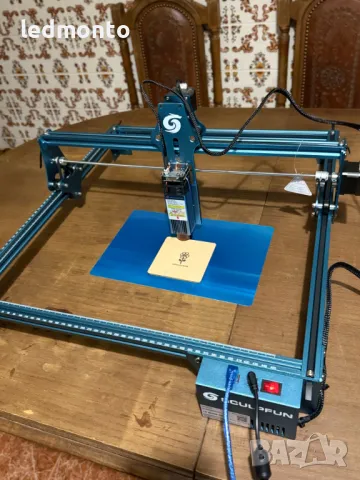 SCULPFUN S9 5,5 W Лазерен Гравьор с 0,06 mm Ултра Фино машина за лазерно гравиране, снимка 2 - Инструменти за гравиране - 48999468