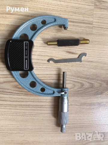 Външен микрометър Mitutoyo 103-140-10 – с тресчотка: 75-100 мм