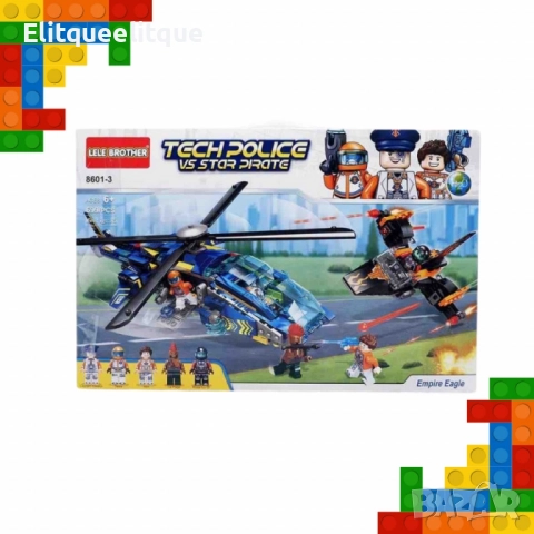 Конструктор Градска полиция, 699 части с 5 фигурки 8601-3, снимка 3 - Конструктори - 51370238