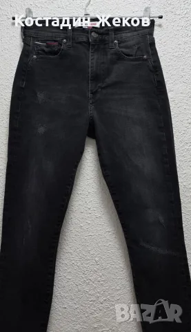 Дамски оригинални дънки. Като нови TOMMY JEANS HIGH RISE SUPER SKINNY , снимка 3 - Дънки - 55892461