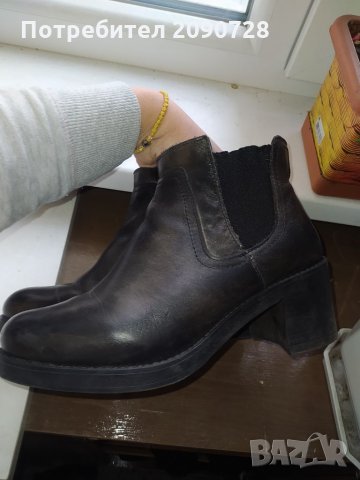 Боти от естествена кожа, снимка 3 - Дамски боти - 35143164