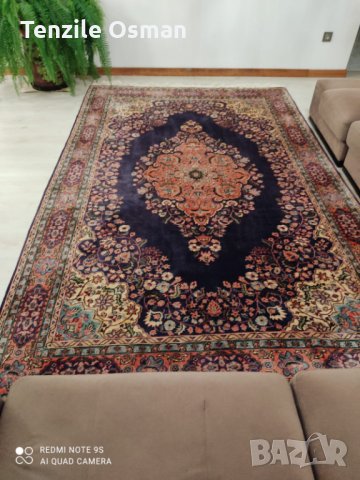 Над 50 годишен ръчно вързан  Персийски килим, снимка 8 - Колекции - 31142902