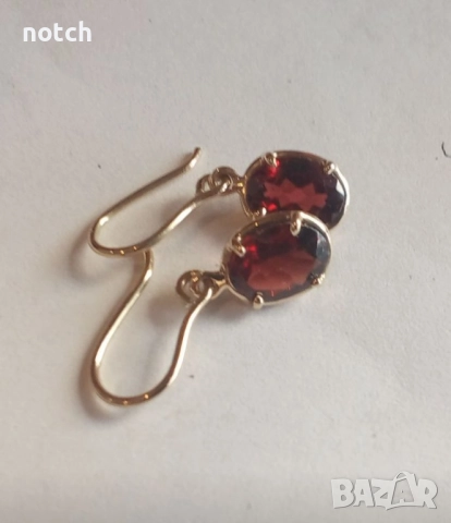 Златни обеци, снимка 4 - Обеци - 51676642