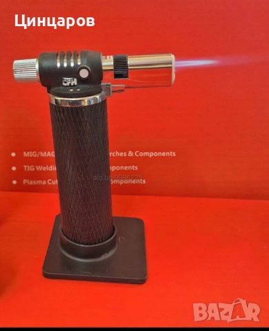 Горелка фин пламък, зареждане флакон газ пропан-бутан. Произход Германия 