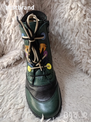 Цветни, ежедневни, дамски боти,от естествена кожа, код 366/145, снимка 13 - Маратонки - 51776224