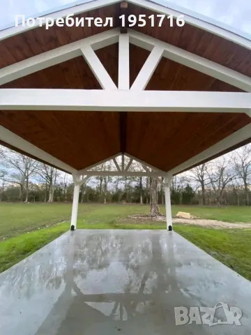 изграждане на дървени навеси , снимка 6 - Ремонти на покриви - 47896137