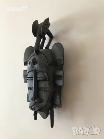 Стара африканска маска #1, снимка 2 - Антикварни и старинни предмети - 37230490