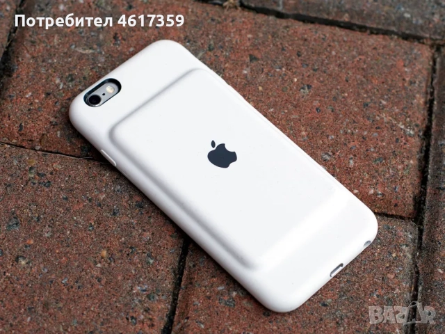 Apple iPhone 6 / 6s Smart Battery Case Бял, снимка 2 - Външни батерии - 52818644