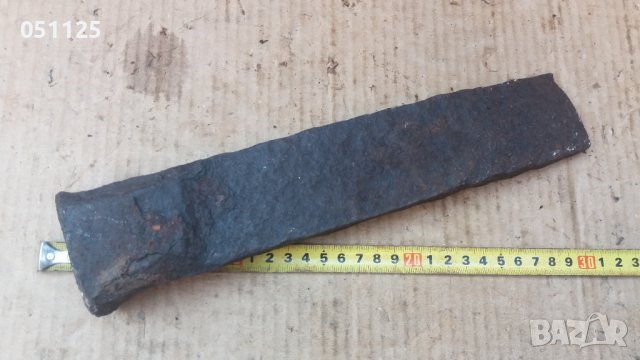 масивна кована кама, клин секач, снимка 7 - Антикварни и старинни предмети - 37757670