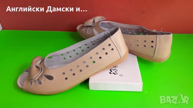 Английски дамски сандали-обувки естествена кожа, снимка 2 - Сандали - 29393610