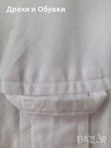 Бяла риза памучна материя GANT , снимка 13 - Ризи - 54206846