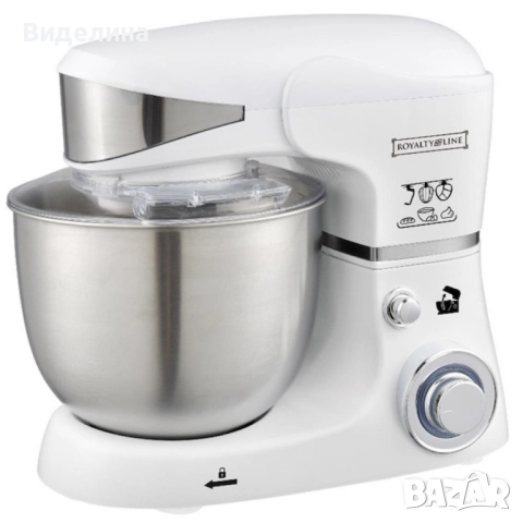 Многофункционален планетарен миксер с иноксова купа 5.5L Royalty Line RL-PKM1600, снимка 11 - Миксери - 51786312