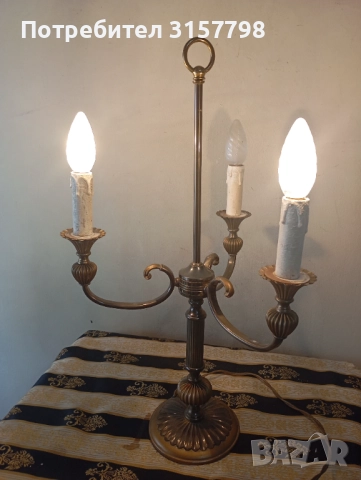 Винтидж настолна лампа, снимка 5 - Настолни лампи - 51878703