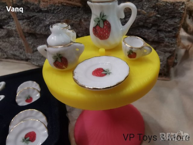 Порцеланов сервиз за барби, снимка 7 - Кукли - 32173546