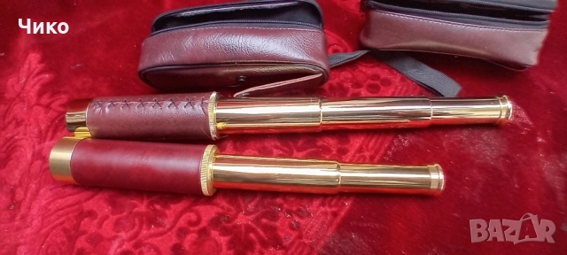 2бр здрави бронзови далекогледи, снимка 5 - Антикварни и старинни предмети - 52292809