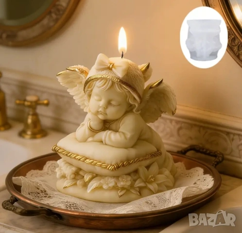 Молд дете ангел с възглавничка 