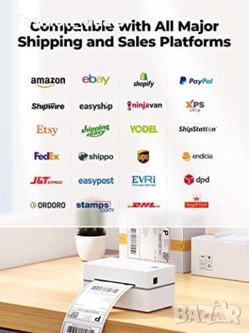 Нов Термичен Принтер за Етикети Безжичен Bluetooth, снимка 5 - Принтери, копири, скенери - 42157692