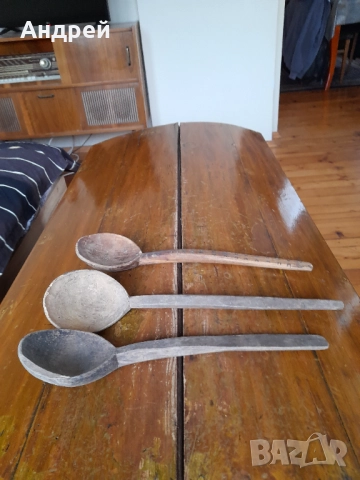 Старинна Дървена лъжица,лъжици #2