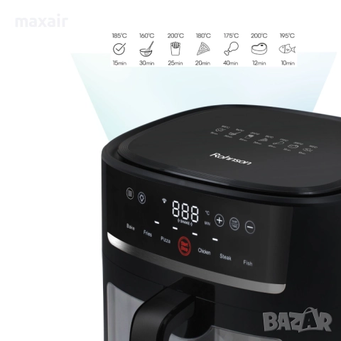 Фритюрник AirFryer Rohnson R-2834 Wi-Fi SmartChef XL*Безплатна доставка, снимка 4 - Фритюрници - 51986099